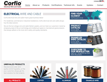 Tablet Screenshot of corfio.com.br